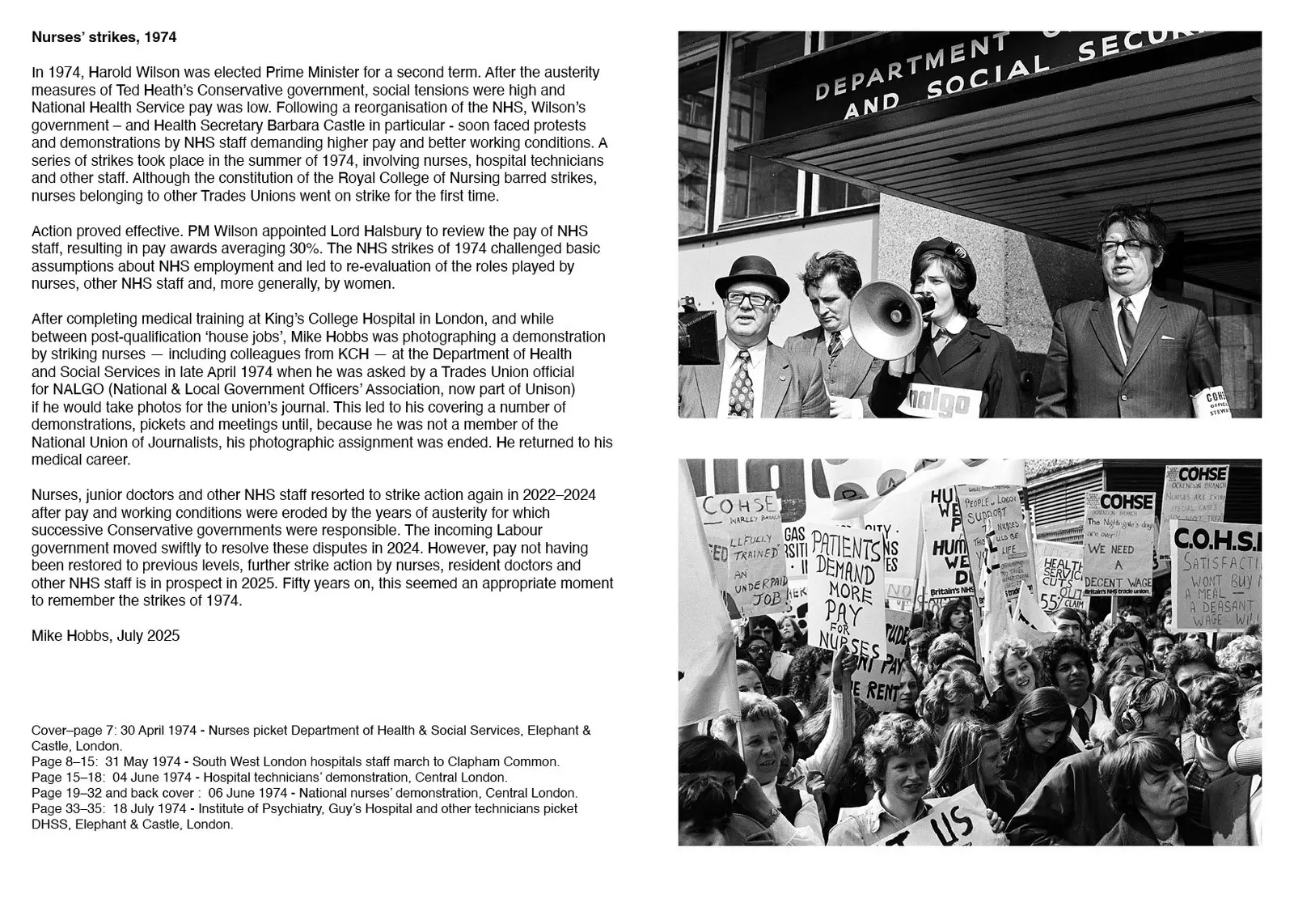 NHS Workers’ Strikes London 1974 image 2