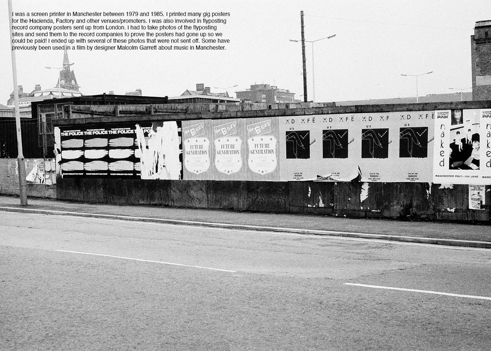 Fly-posting, Manchester 1980s image 2