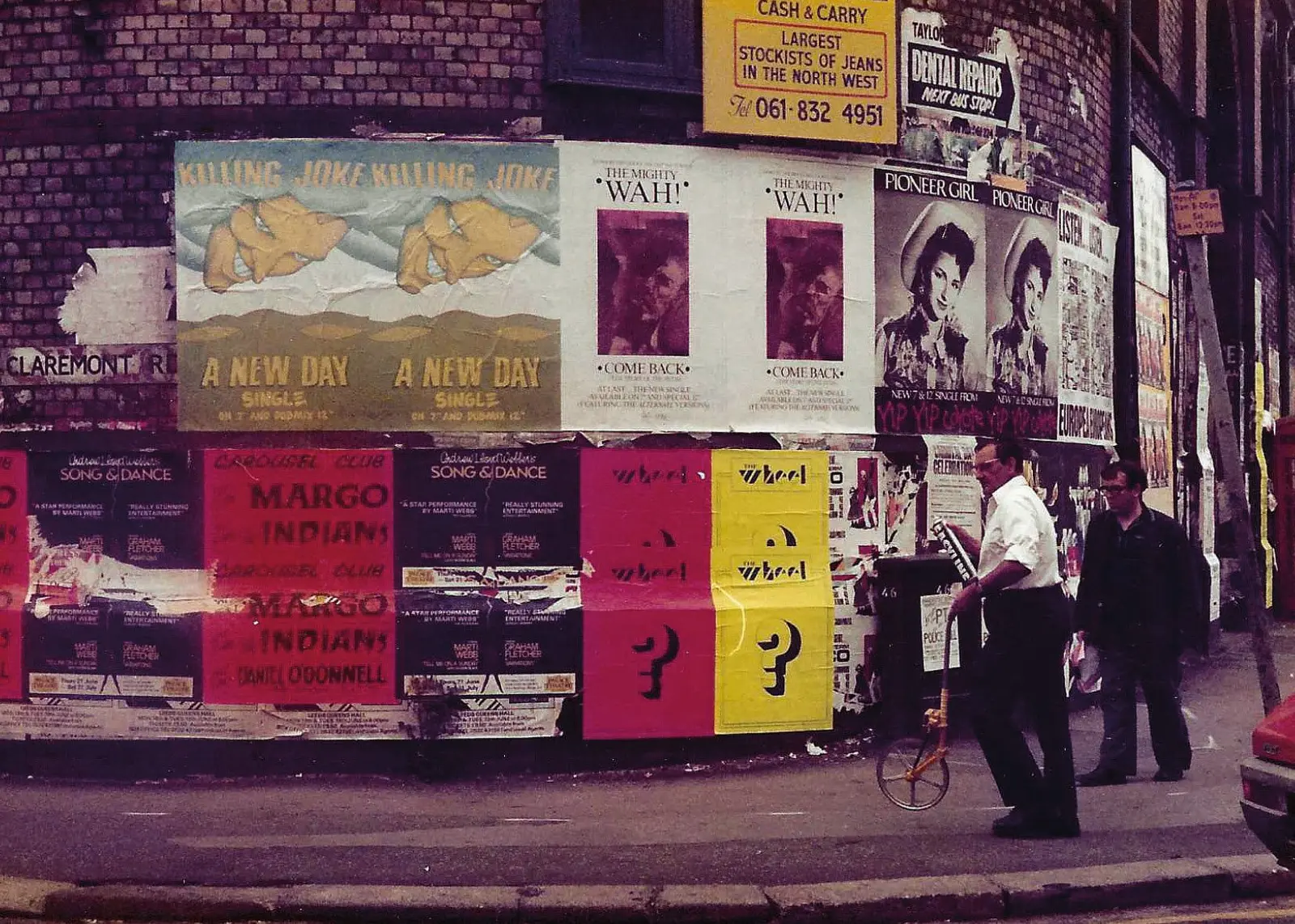 Fly-posting, Manchester 1980s image 11