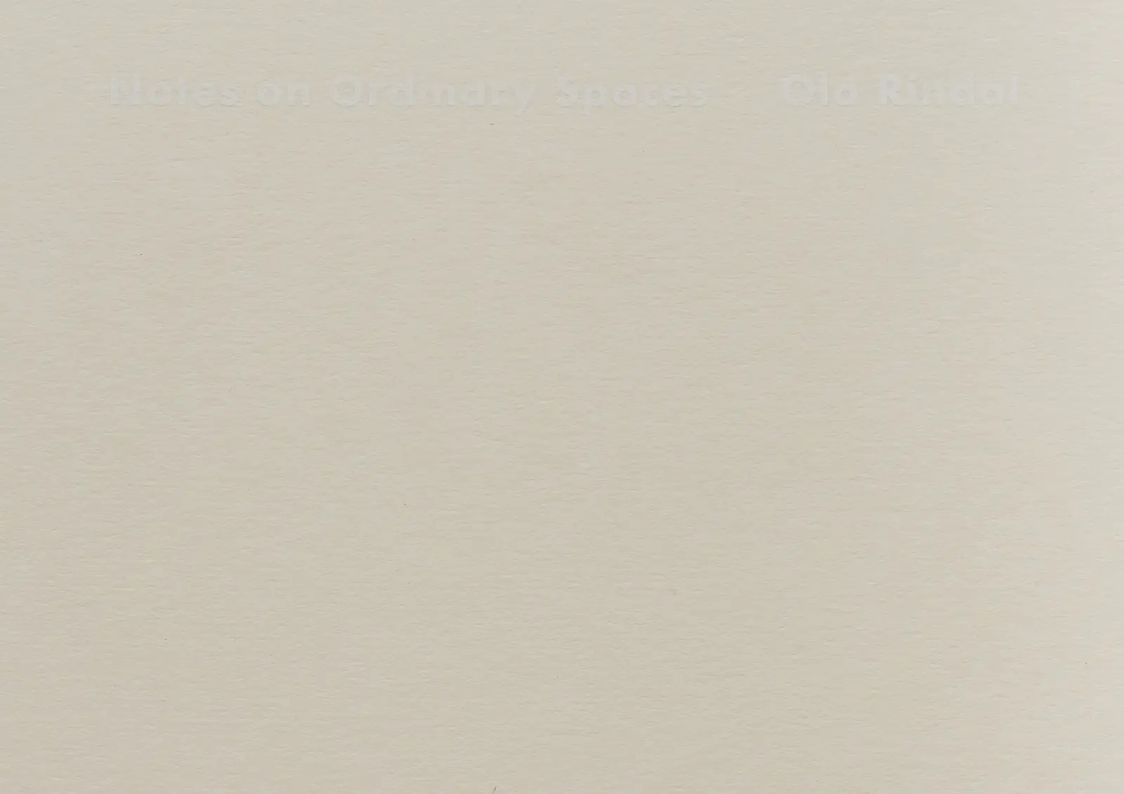 Notes on Ordinary Spaces image 10