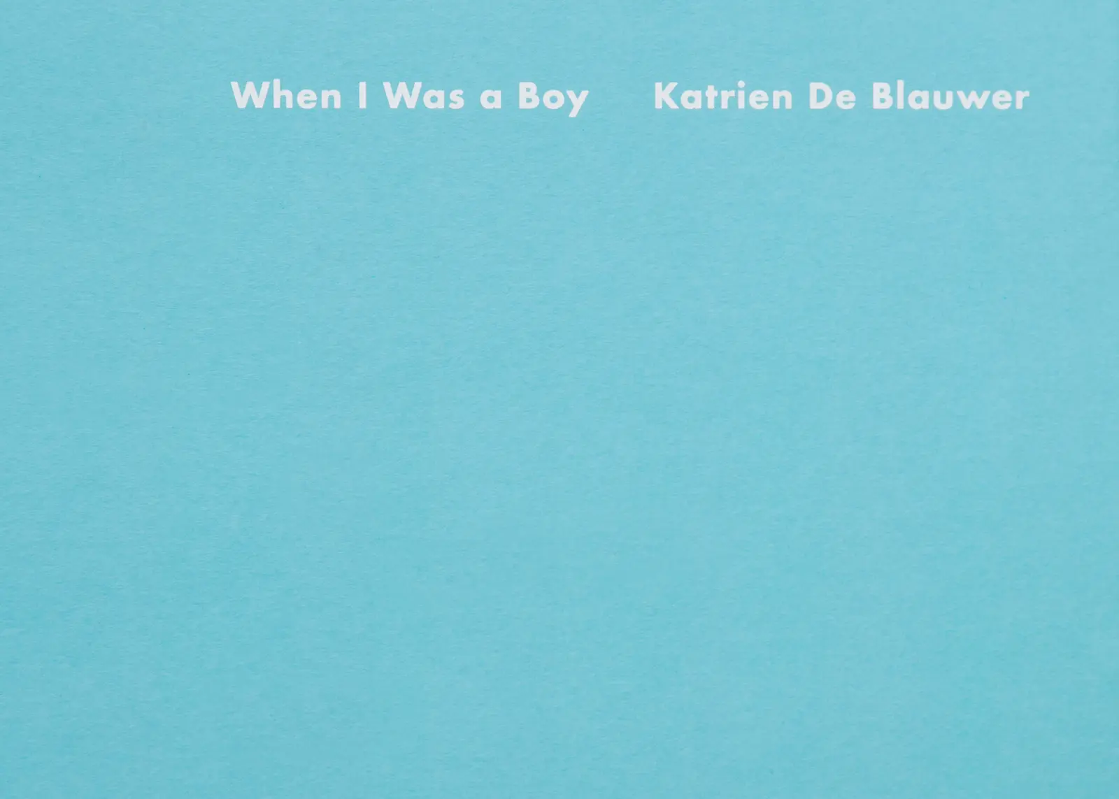 When I Was a Boy image 10